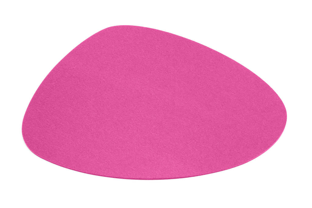Hey-Sign Tischset Stone aus Wollfilz, organische Form, Farbe Rosa