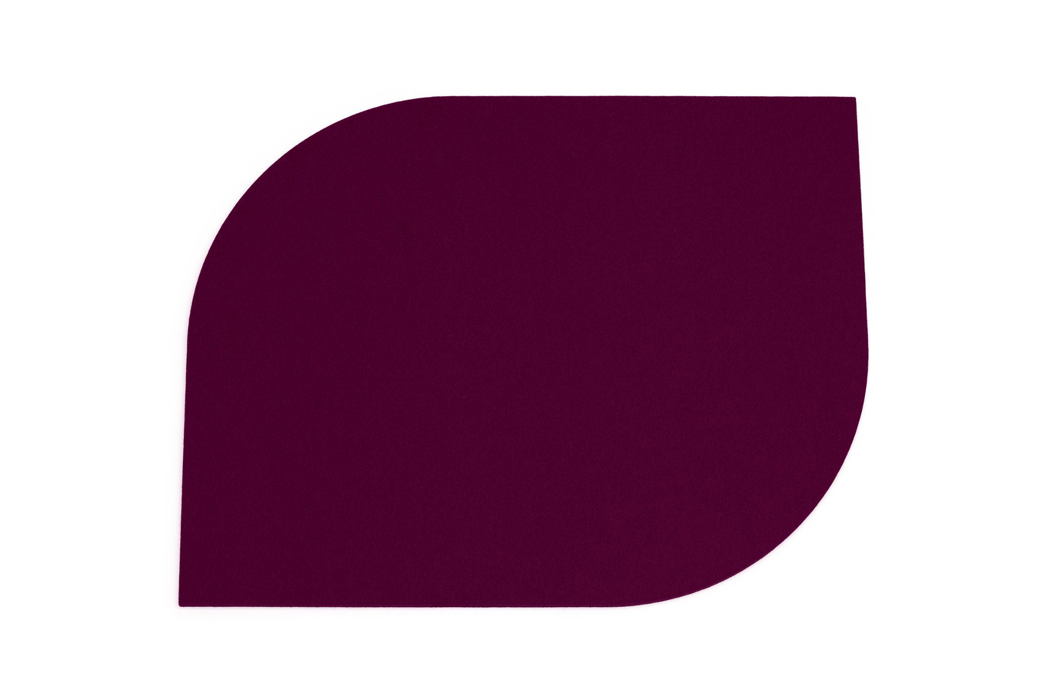 Hey-Sign Tischset Bow aus reinem Wollfilz, Farbe Aubergine
