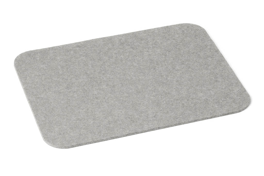 Hey-Sign Tischset aus Wollfilz, rechteckig mit gerundeten Ecken, Farbe Hellmeliert