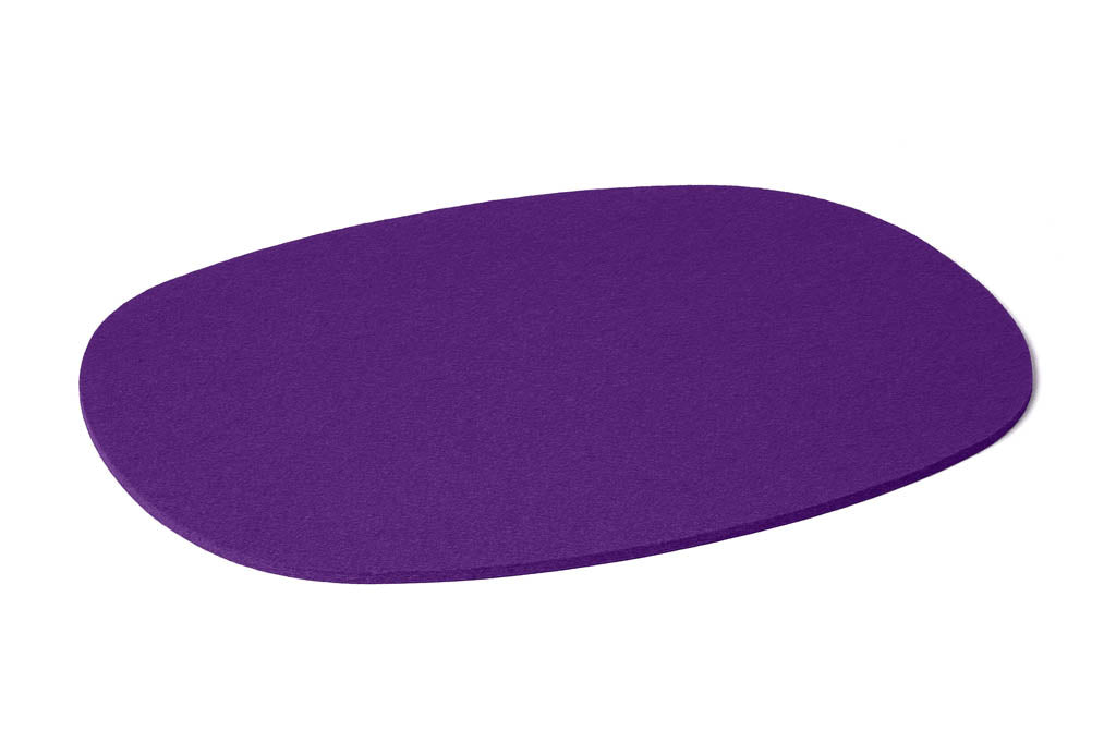 Hey-Sign ovales Tischset aus Wollfilz, Farbe Violett