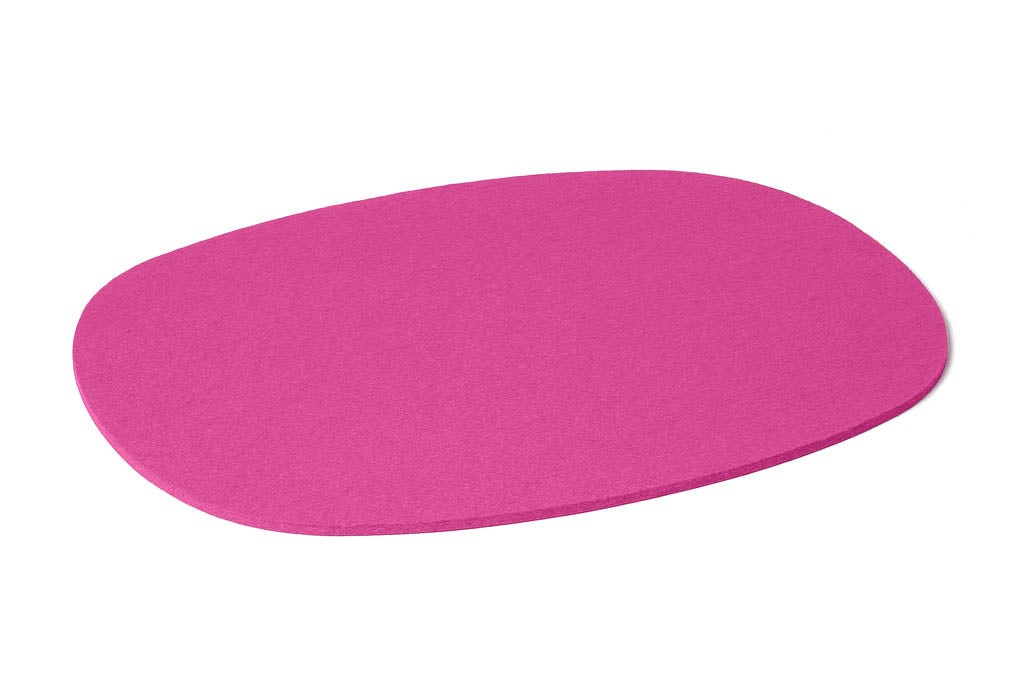 Hey-Sign ovales Tischset aus Wollfilz, Farbe Rosa