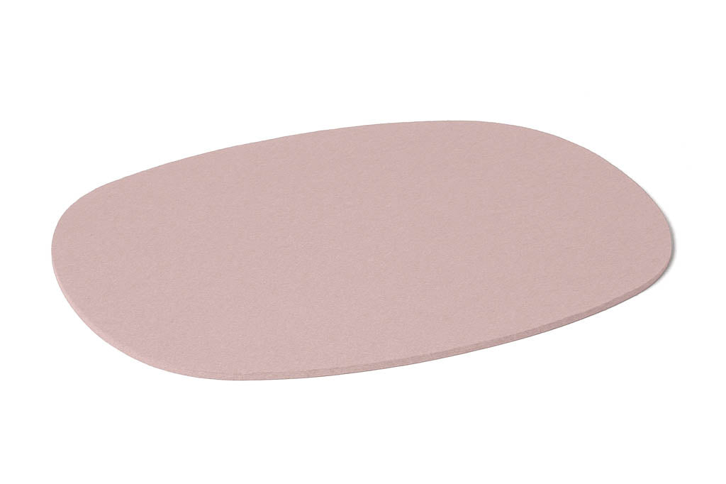 Hey-Sign ovales Tischset aus Wollfilz, Farbe Powder