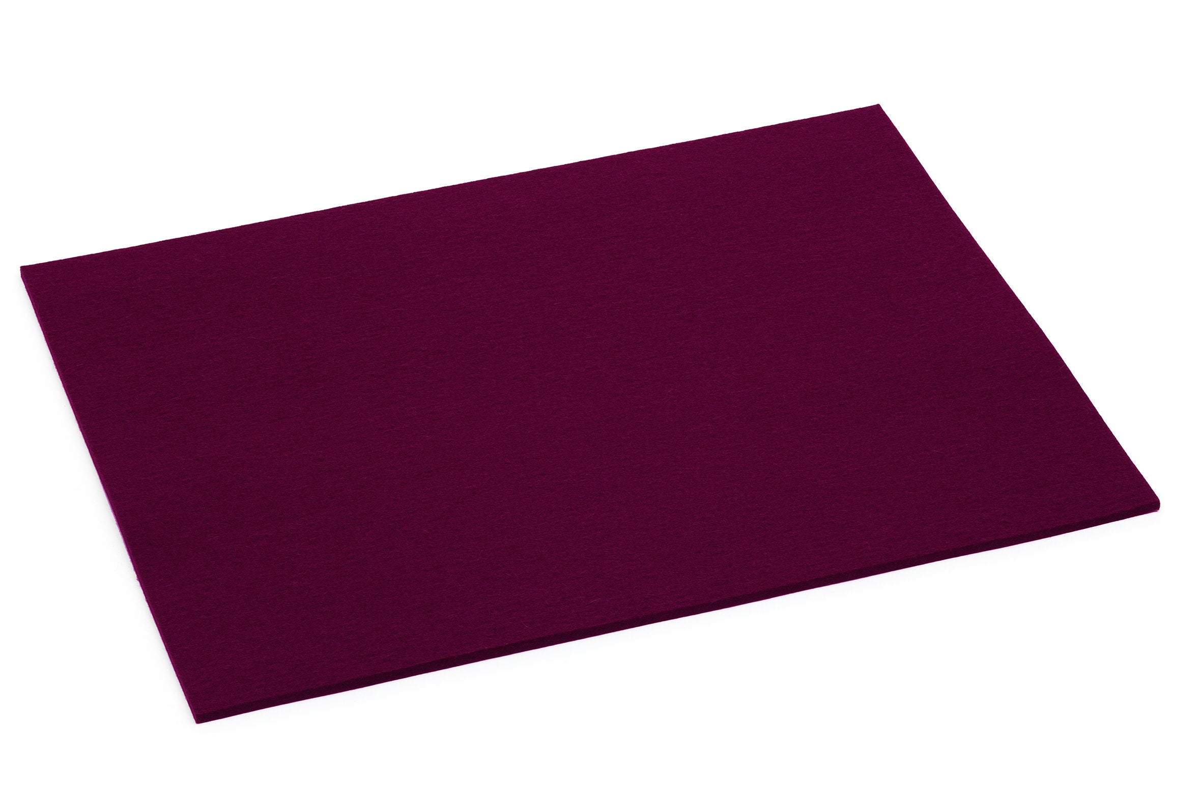 Hey-Sign rechteckiges Tischset aus Wollfilz, Farbe Aubergine