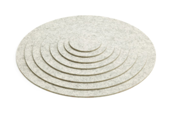 Runde Untersetzer aus Wollfilz von Hey-Sign in verschiedenen Größen