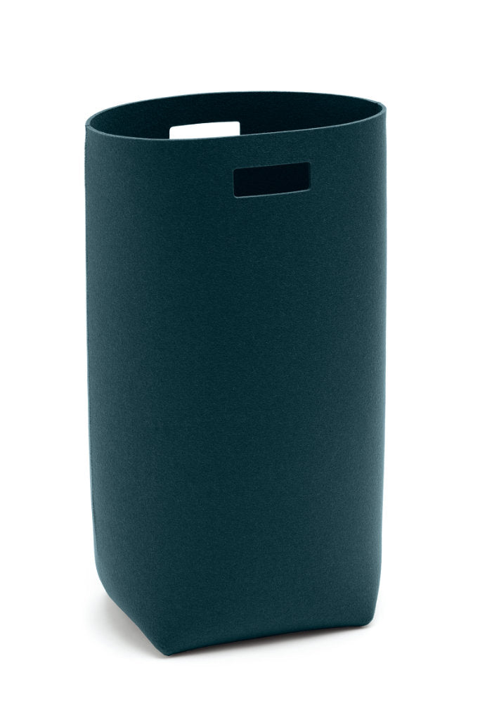 Hey-Sign Wäschekorb aus Wollfilz in der Farbe Ocean