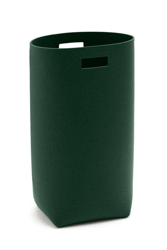 Hey-Sign Wäschekorb aus Wollfilz in der Farbe Deep Forest