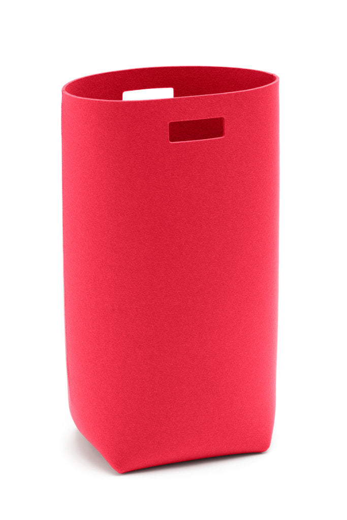 Hey-Sign Wäschekorb aus Wollfilz in der Farbe Coral