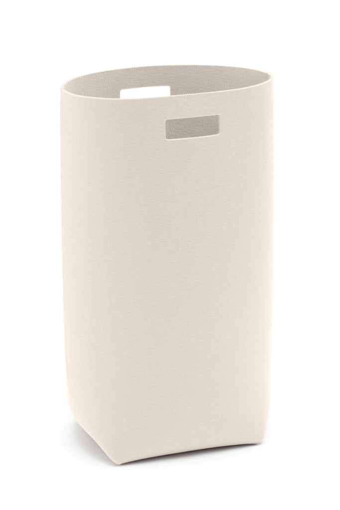 Hey-Sign Wäschekorb aus Wollfilz in der Farbe Wollweiß