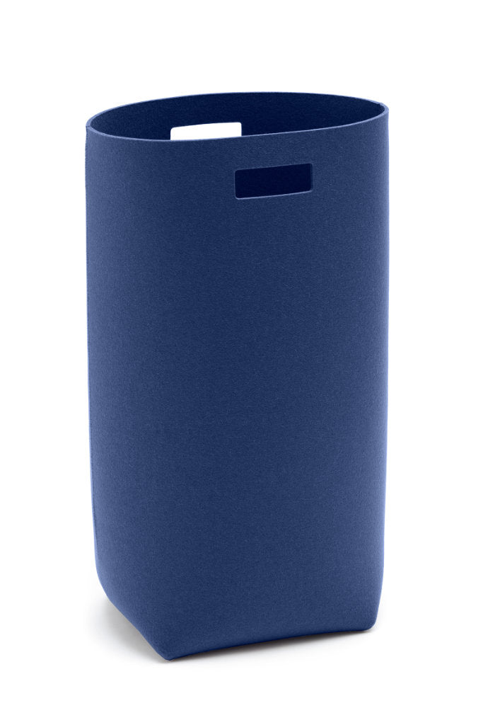 Hey-Sign Wäschekorb aus Wollfilz in der Farbe Indigo