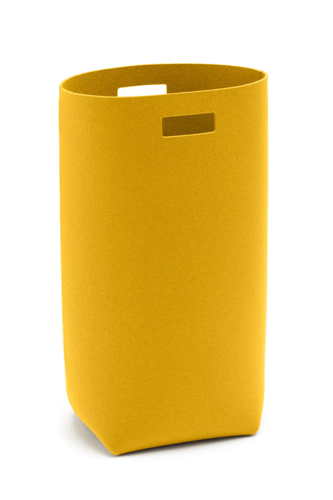 Hey-Sign Wäschekorb aus Wollfilz in der Farbe Curry