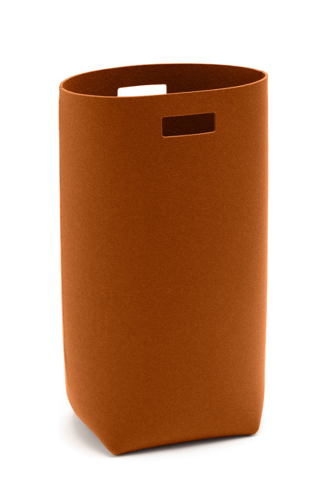 Hey-Sign Wäschekorb aus Wollfilz in der Farbe Walnuss