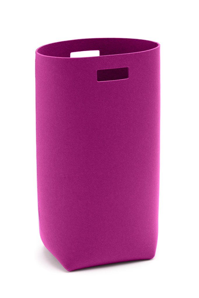 Hey-Sign Wäschekorb aus Wollfilz in der Farbe Pink