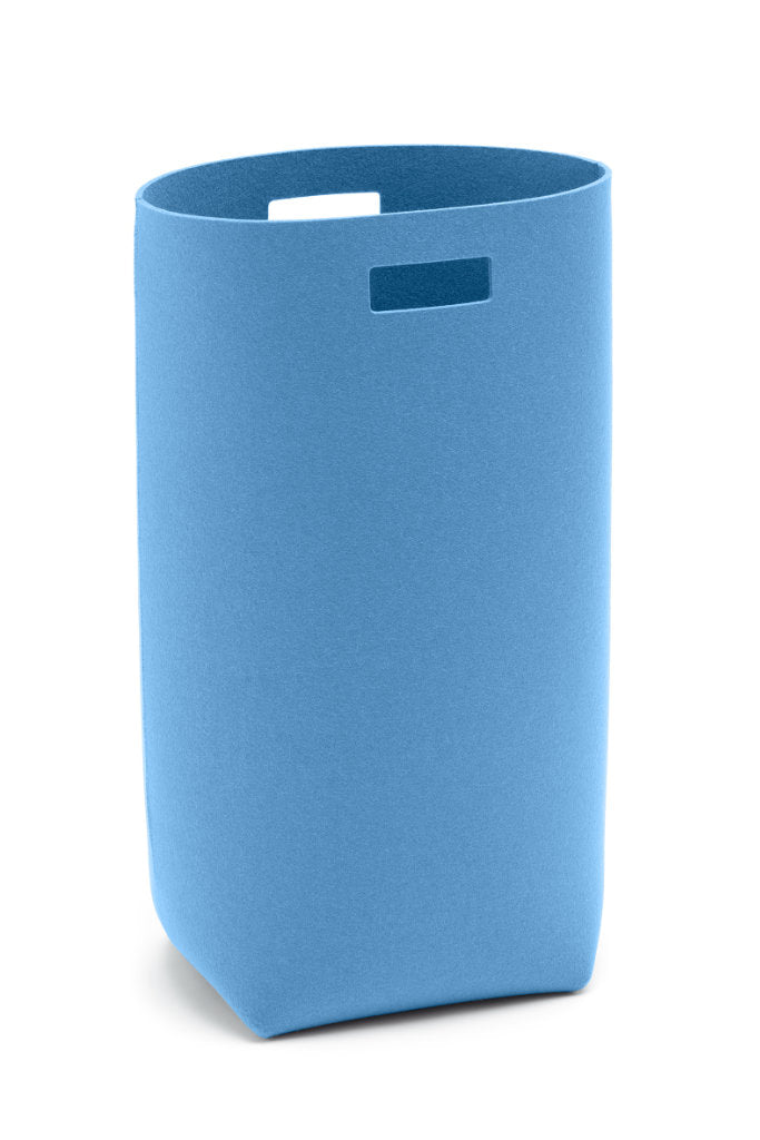 Hey-Sign Wäschekorb aus Wollfilz in der Farbe Himmel
