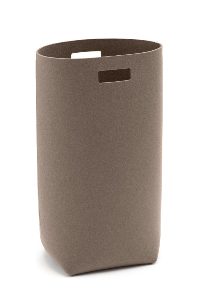Hey-Sign Wäschekorb aus Wollfilz in der Farbe Taupe
