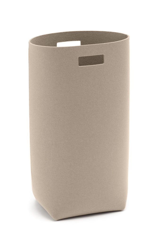 Hey-Sign Wäschekorb aus Wollfilz in der Farbe Stone