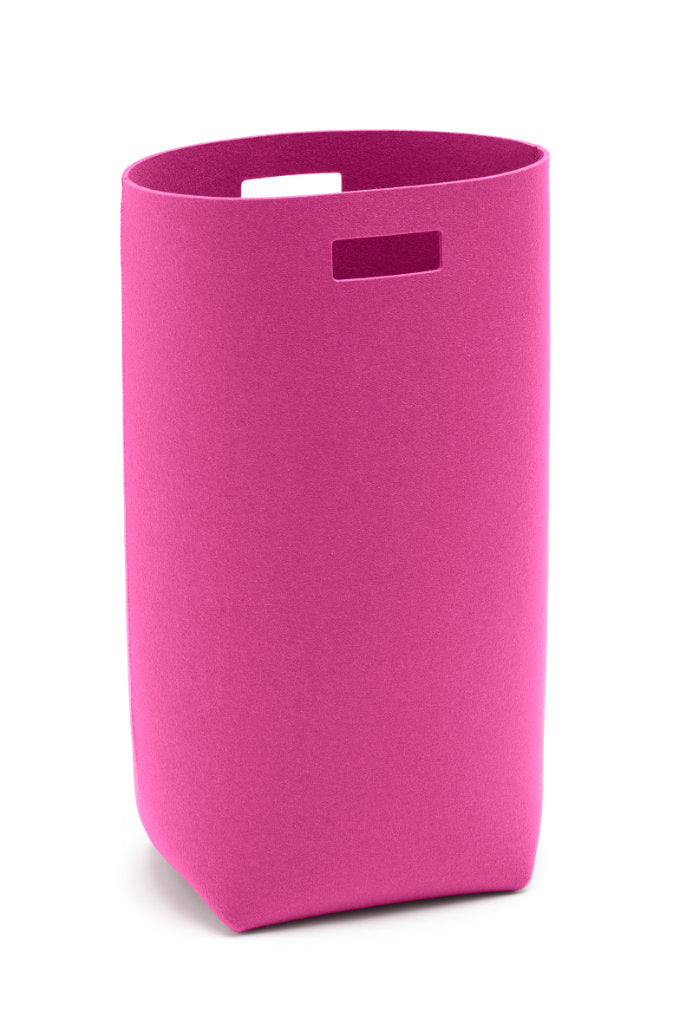 Hey-Sign Wäschekorb aus Wollfilz in der Farbe Rosa