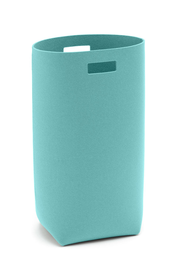Hey-Sign Wäschekorb aus Wollfilz in der Farbe Pastelltürkis