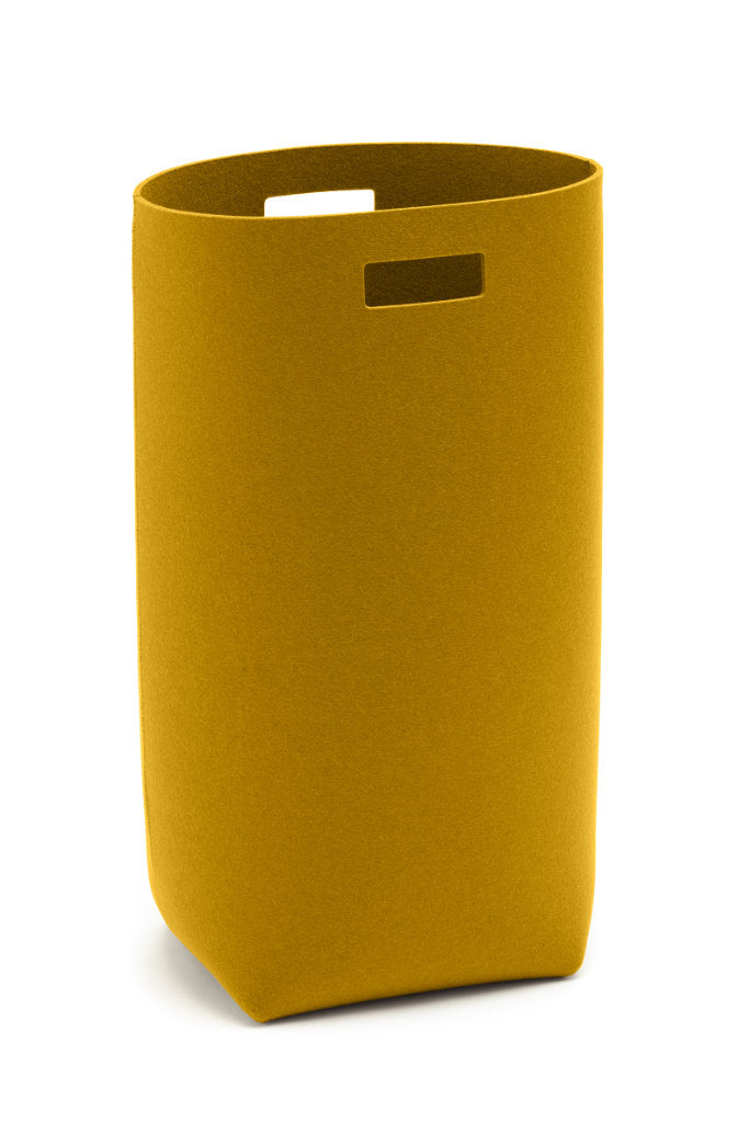 Hey-Sign Wäschekorb aus Wollfilz in der Farbe Mustard