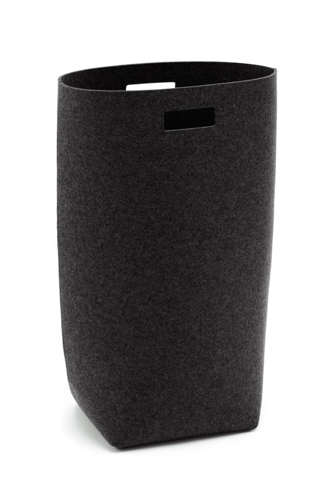 Hey-Sign Wäschekorb aus Wollfilz in der Farbe Graphit