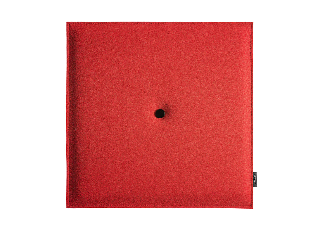 Hey-Sign Akustik Wandelement Spot Square aus Filz in der Größe L, Farbe Rot