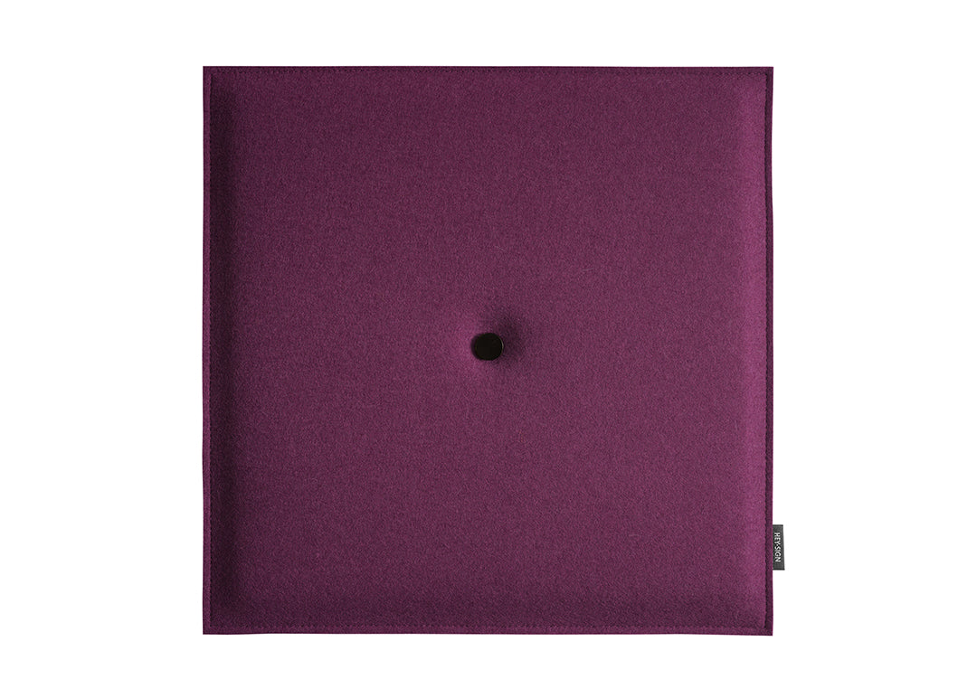 Hey-Sign Akustik Wandelement Spot Square aus Filz in der Größe L, Farbe Pflaume