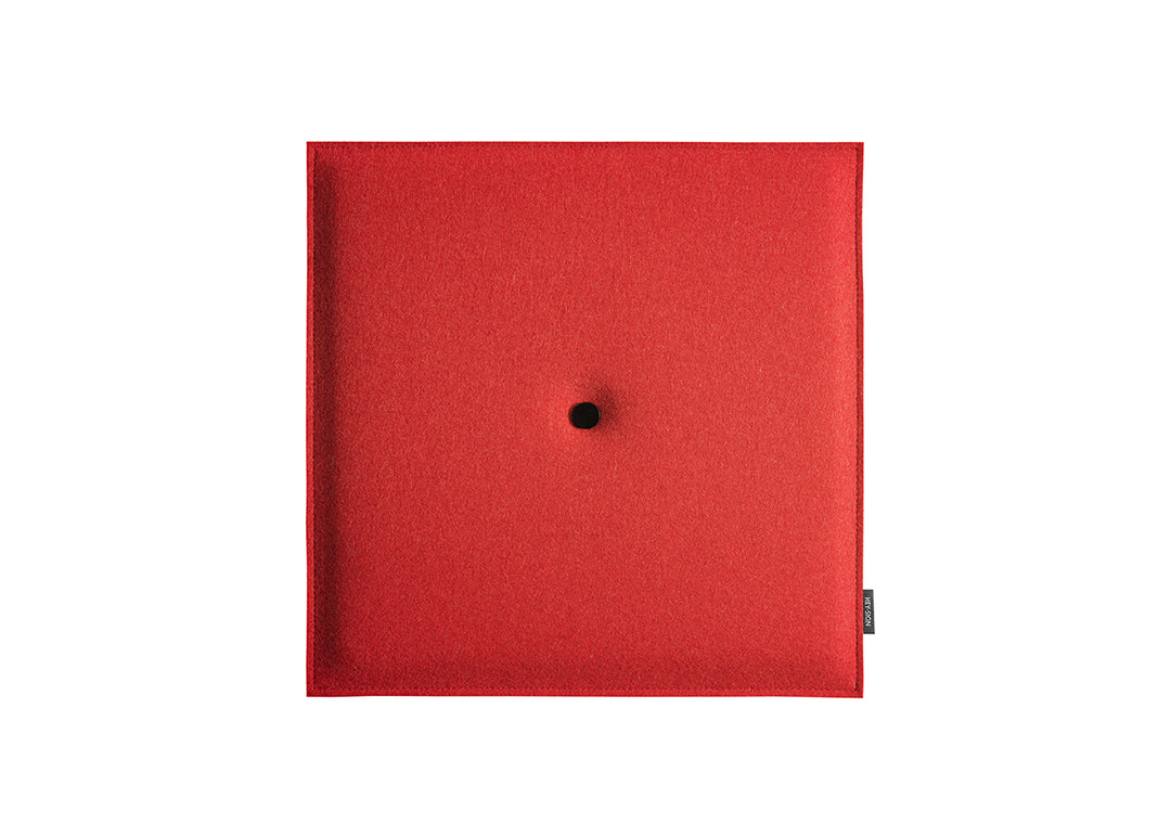 Hey-Sign Akustik Wandelement Spot Square aus Filz in der Größe M, Farbe Rot