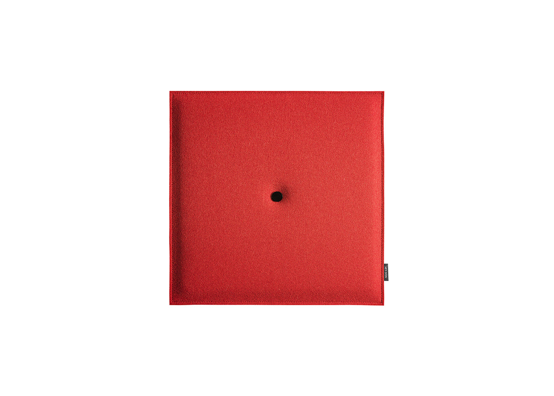 Hey-Sign Akustik Wandelement Spot Square aus Filz in der Größe S, Farbe Rot
