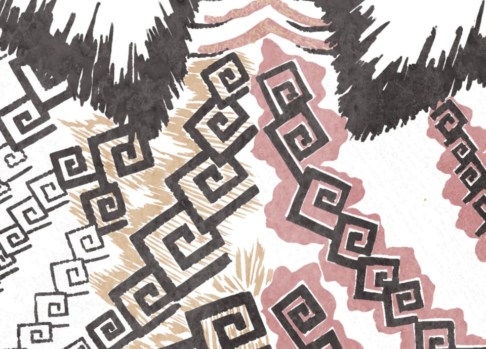 Rebel Walls Tapetenmuster DINA3 Zebra Skin Pastel