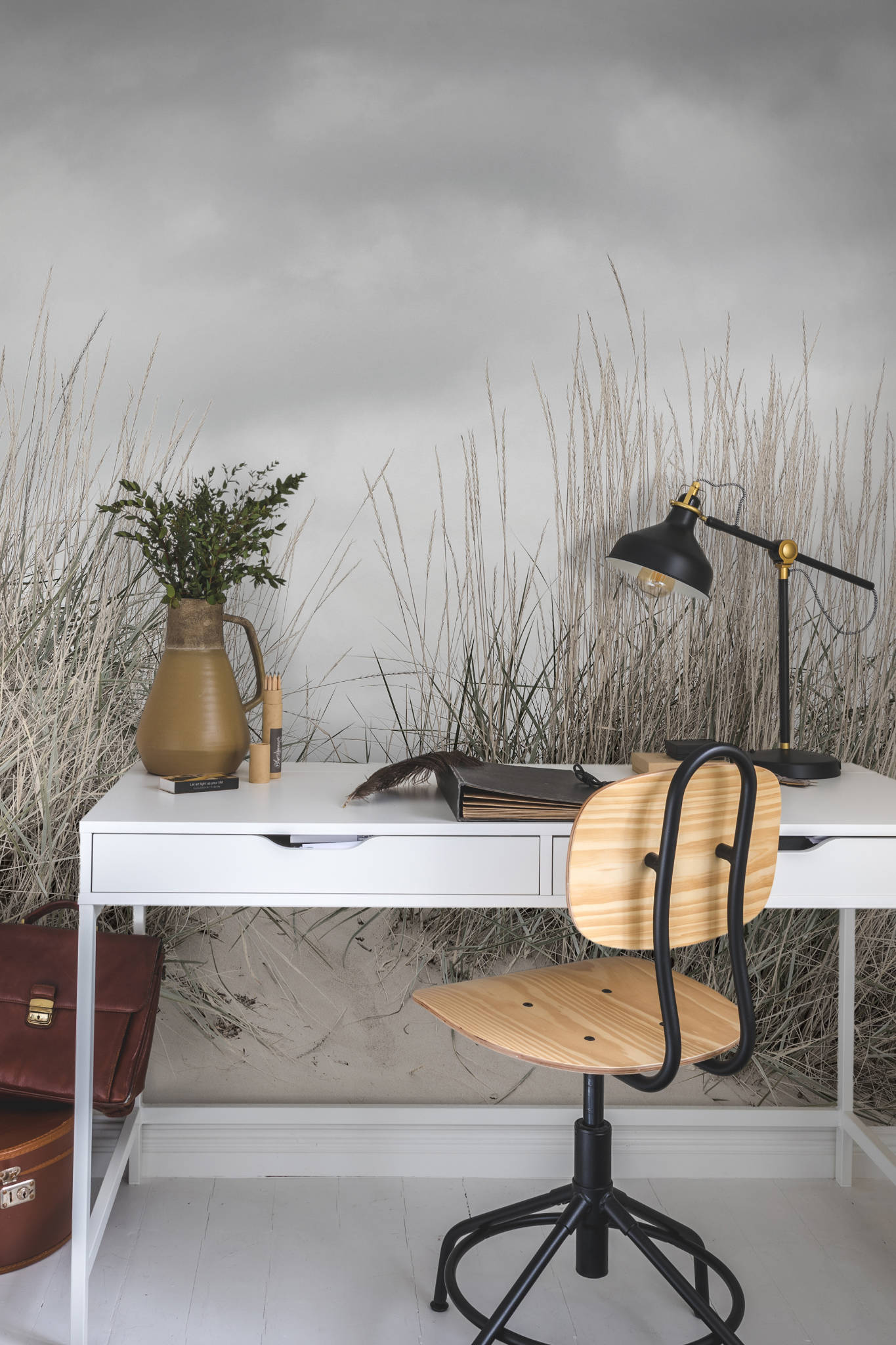 Rebel Walls Tapete Pale Shore im Arbeitszimmer