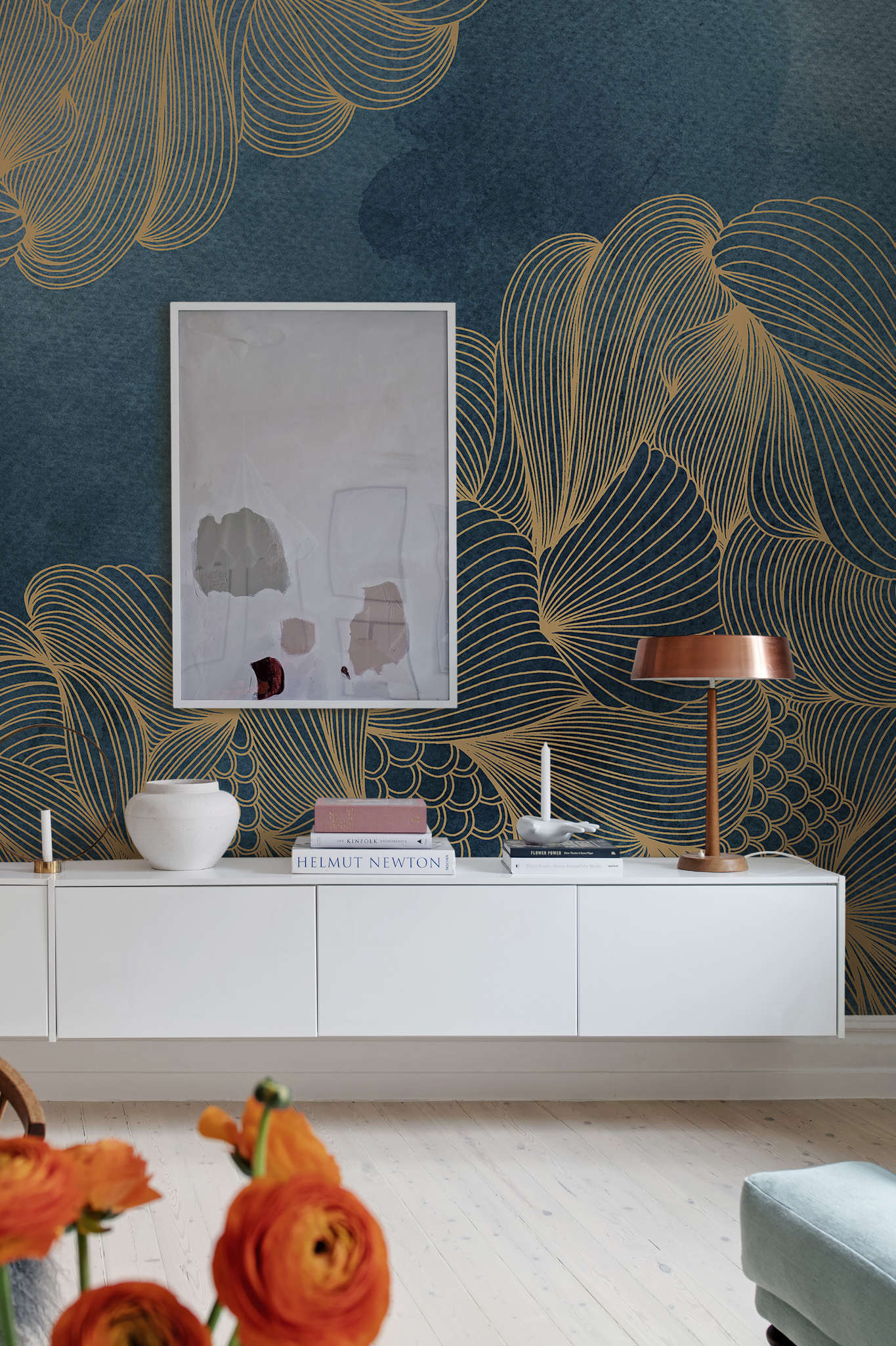 Tapete Opulence von Rebelwalls im Wohnzimmer