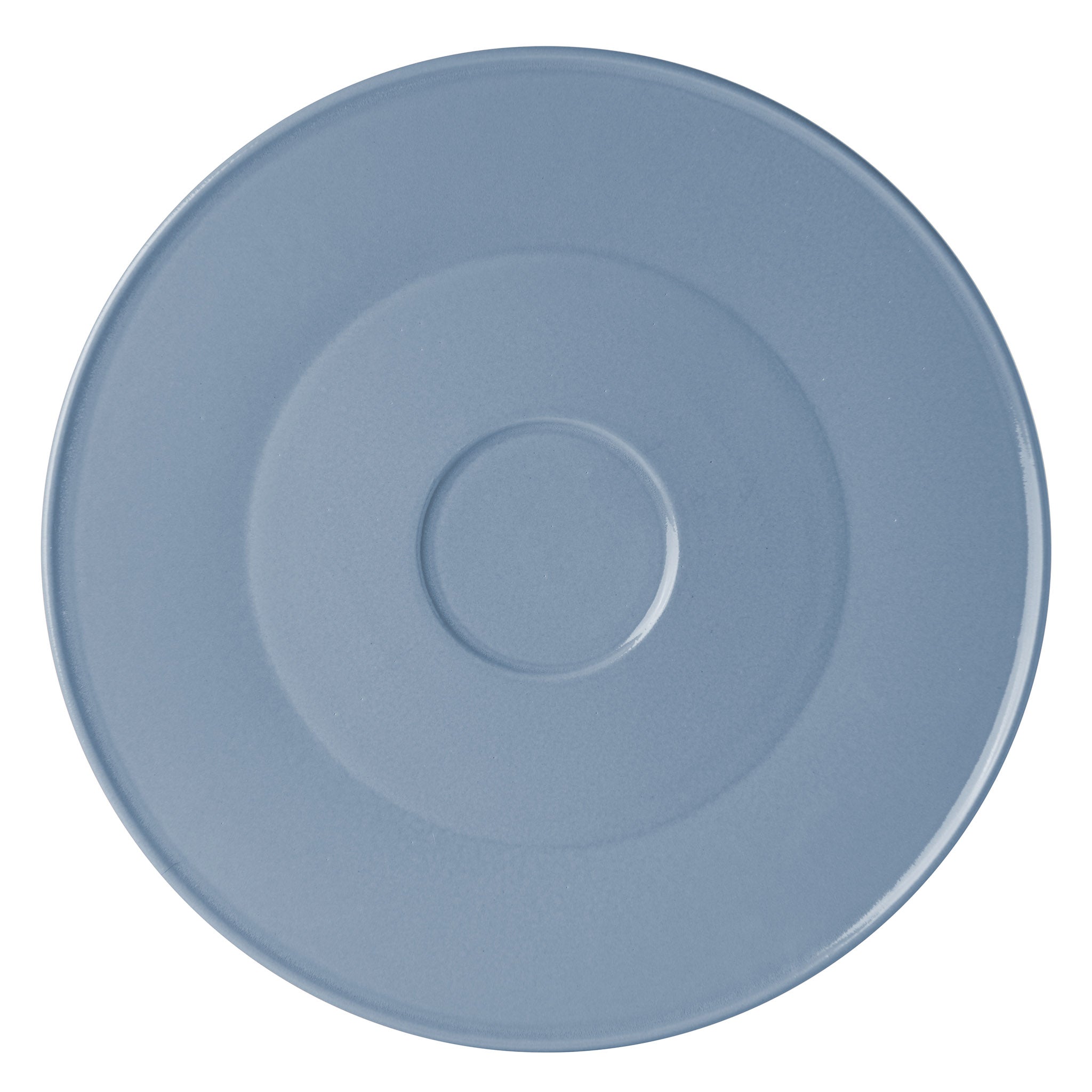Unison großer Teller aus Keramik von Schneid Studio in der Farbe Babyblau