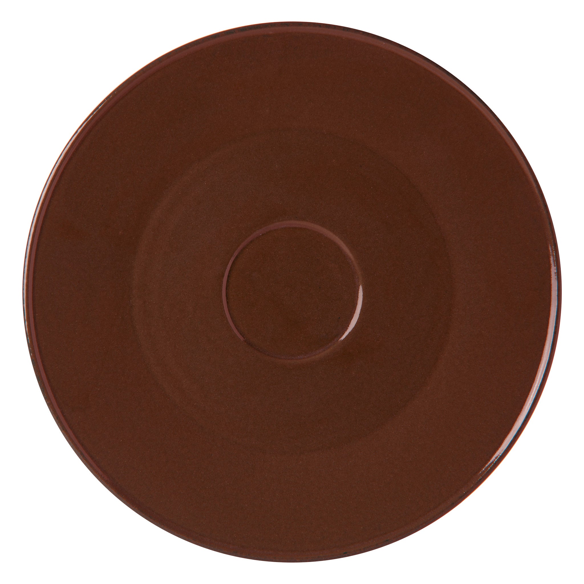 Unison großer Teller aus Keramik von Schneid Studio in der Farbe Zimt