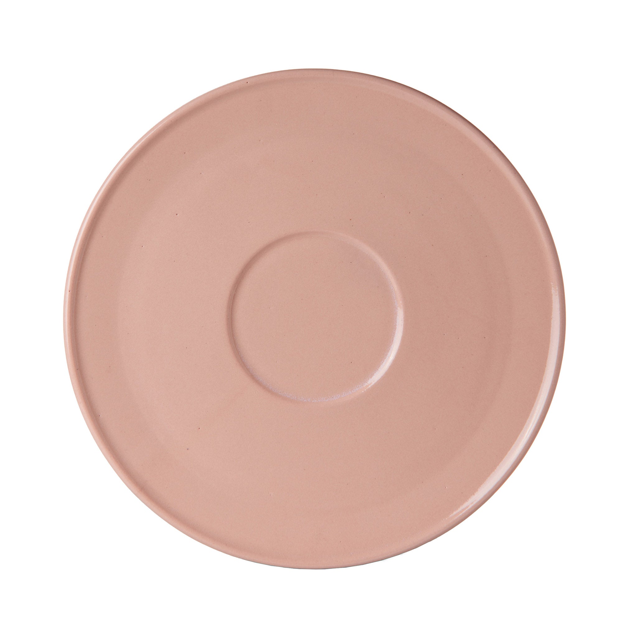 Unison kleiner Teller aus Keramik von Schneid Studio in der Farbe Koralle