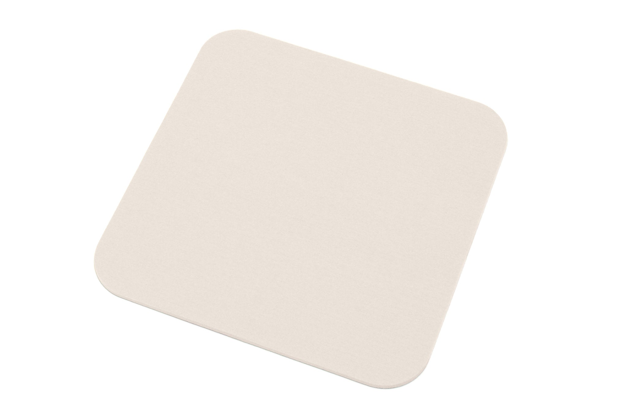 Filz-Untersetzer mit gerundeten Ecken von Hey-Sign, Farbe Wollweiß