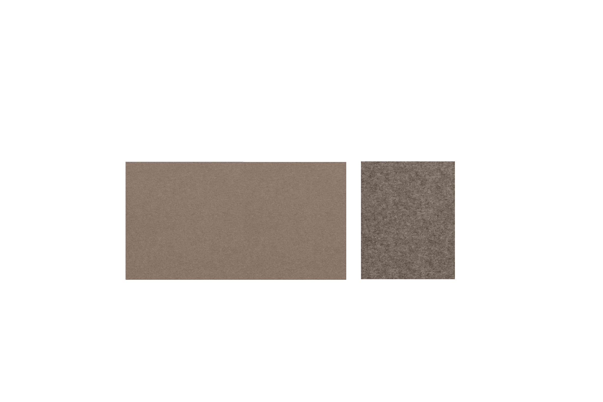 Hey-Sign Desk Pad zweifarbige Schreibtischauflage aus Filz in Taupe und Pepper