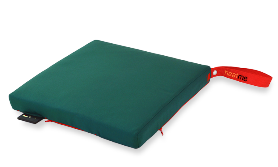 Heatme Sitz Heizkissen mit Akku und Sensor-Automatik, Farbe Dunkelgrün