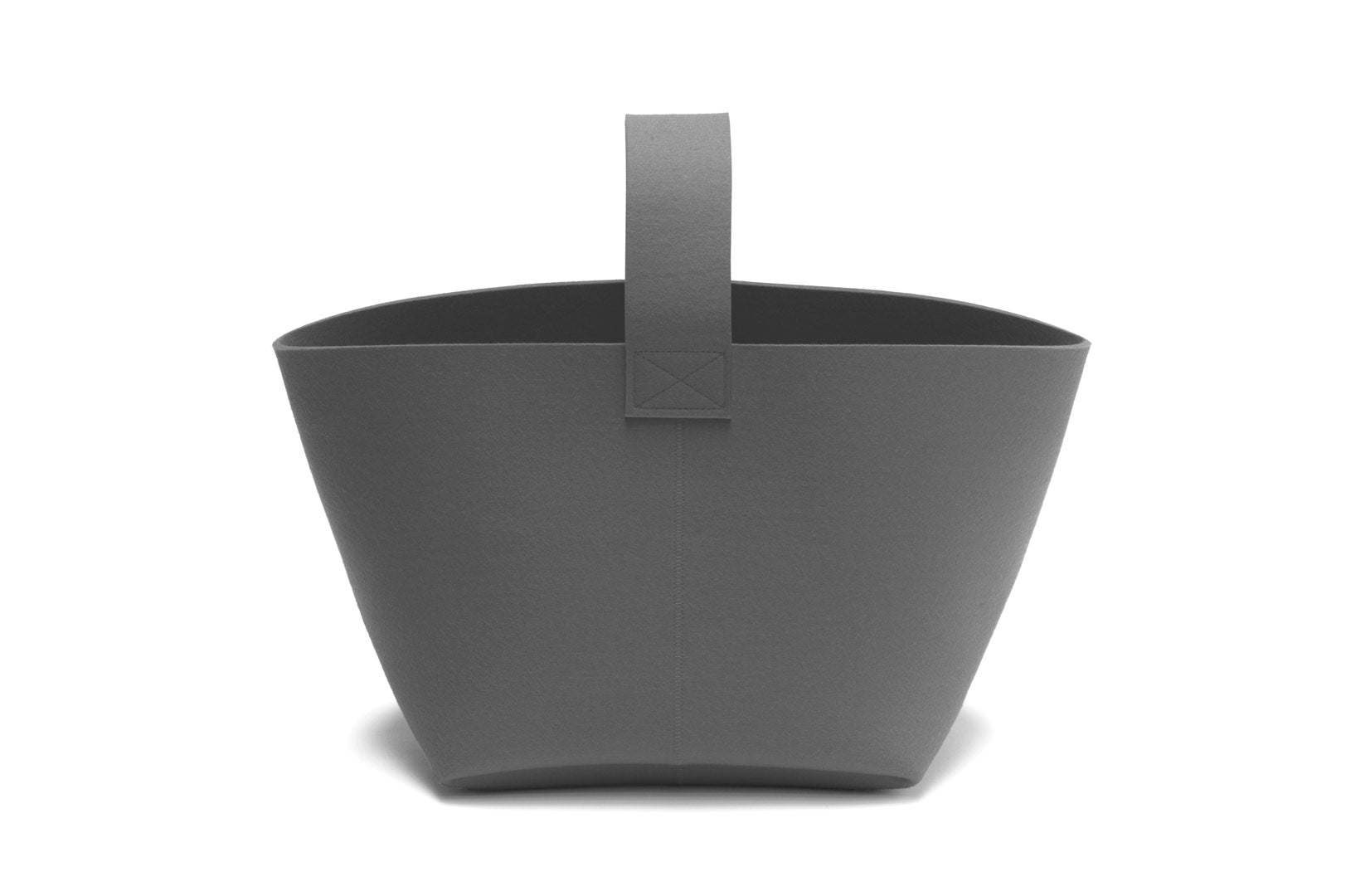 Hey-Sign Kaminholzkorb aus Filz, Größe M, Farbe Taubengrau