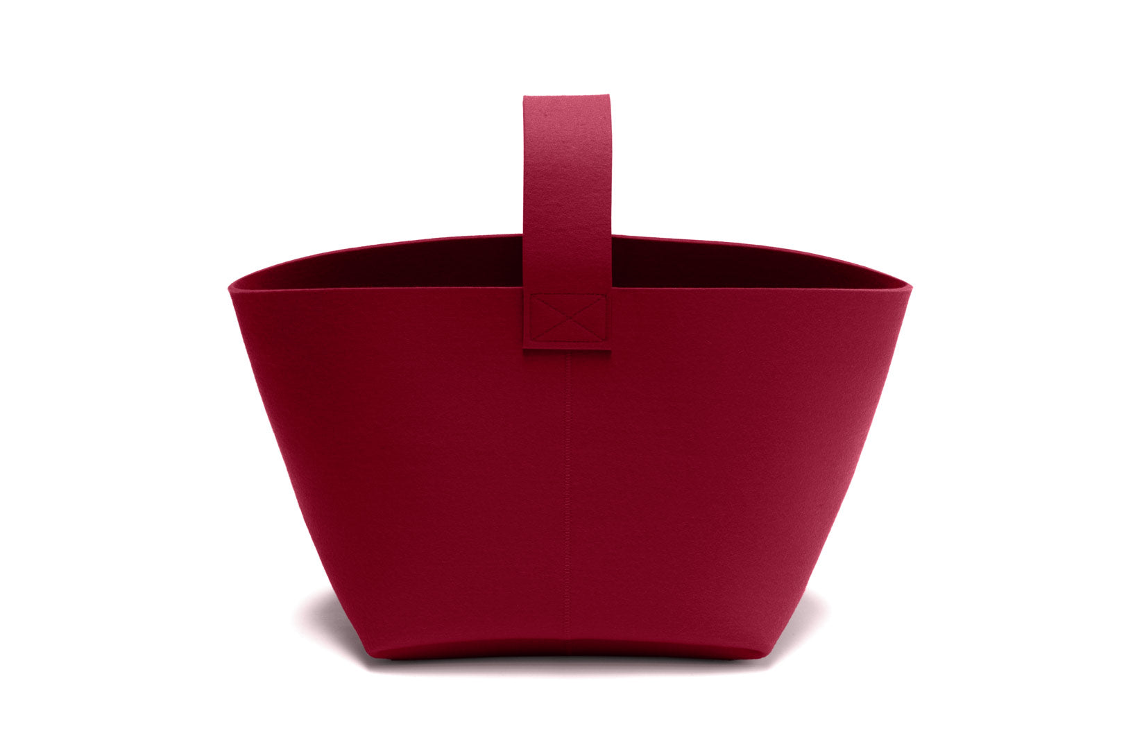 Hey-Sign Kaminholzkorb aus Filz, Größe M, Farbe Bordeaux