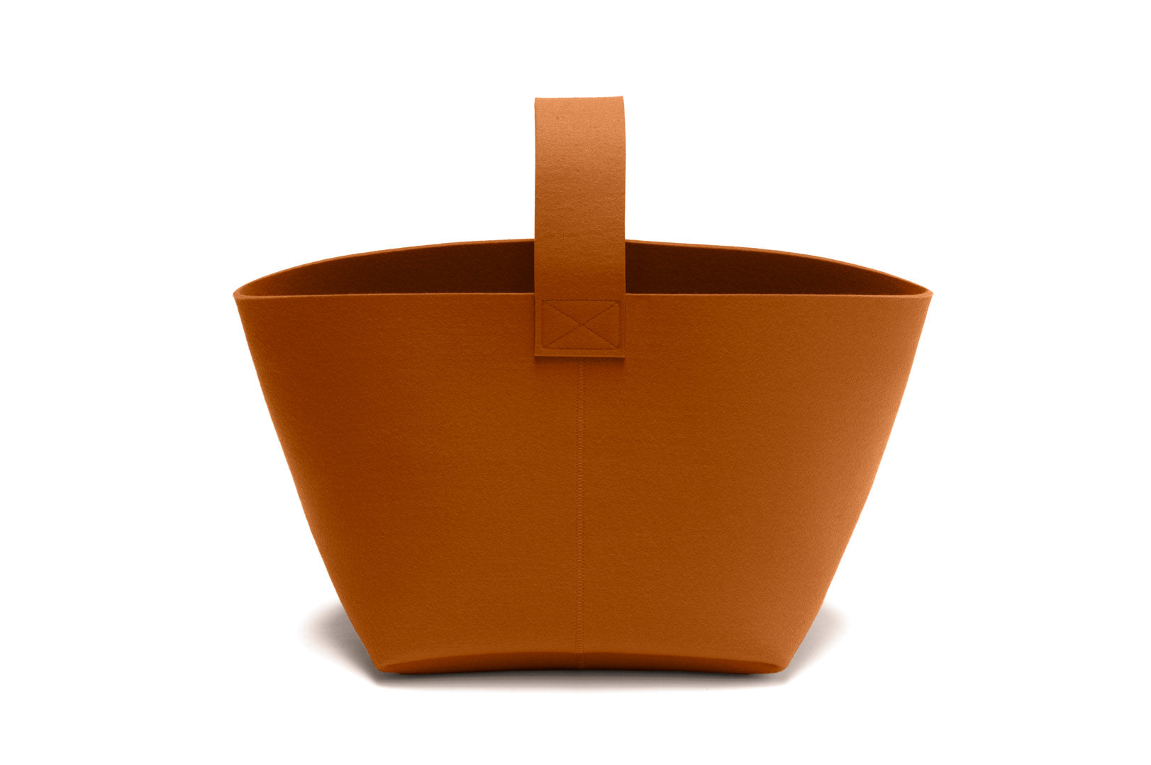 Hey-Sign Kaminholzkorb aus Filz, Größe M, Farbe Walnuss