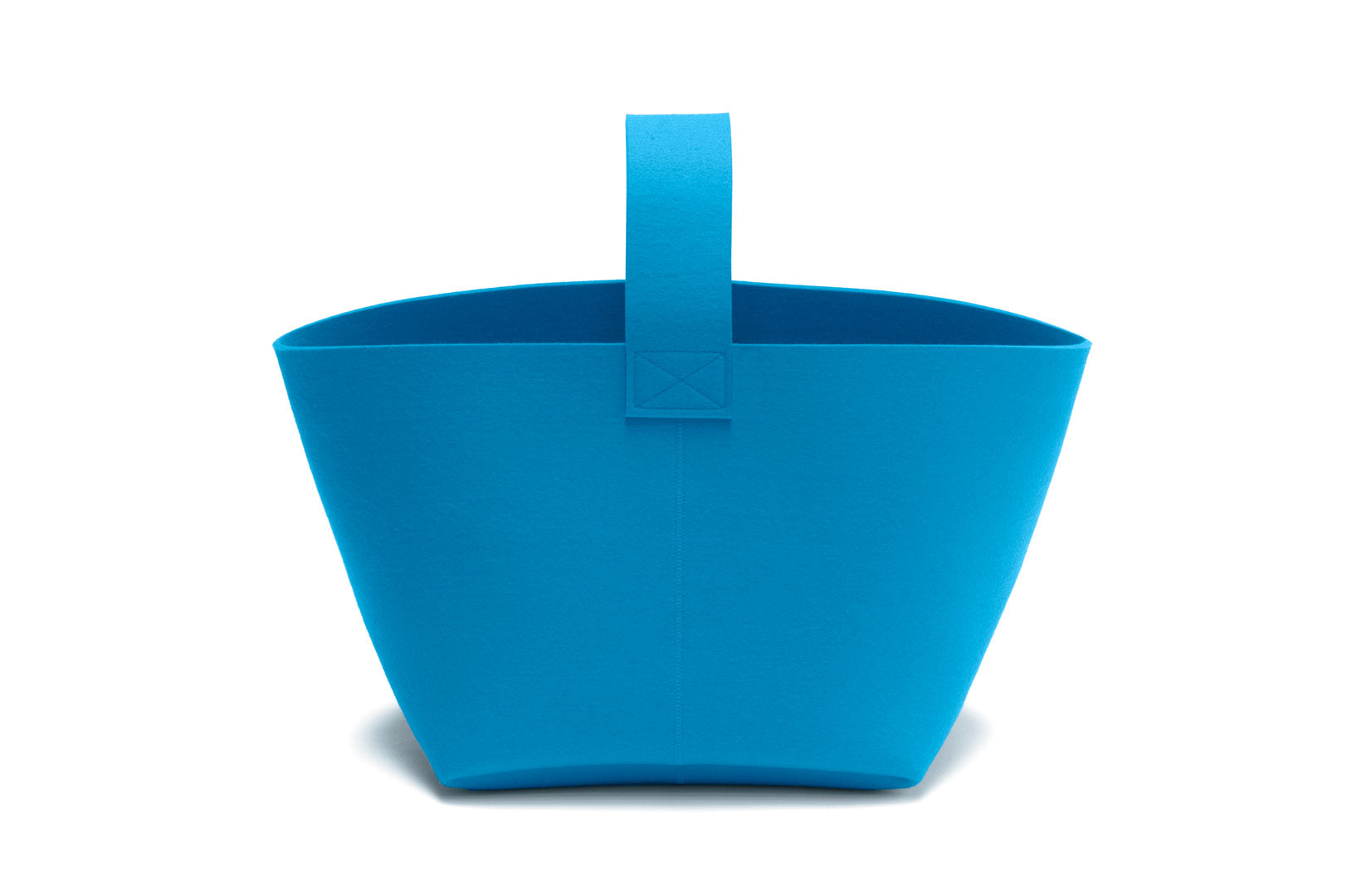 Hey-Sign Kaminholzkorb aus Filz, Größe M, Farbe Petrol