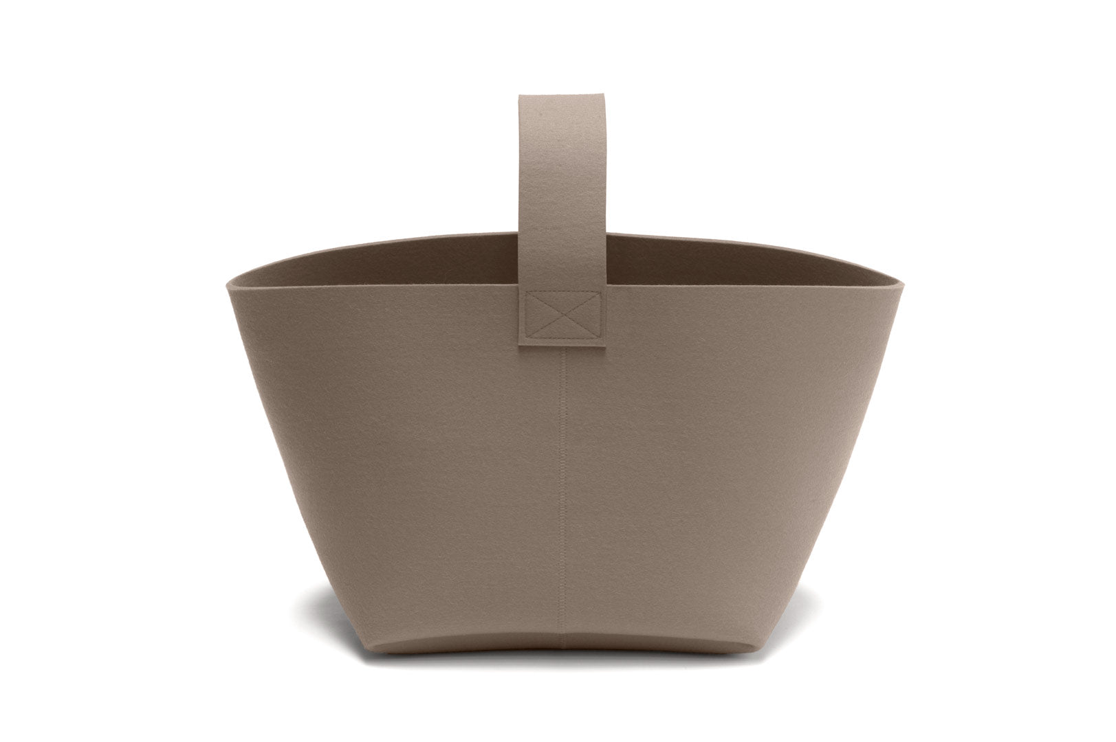 Hey-Sign Kaminholzkorb aus Filz, Größe M, Farbe Taupe