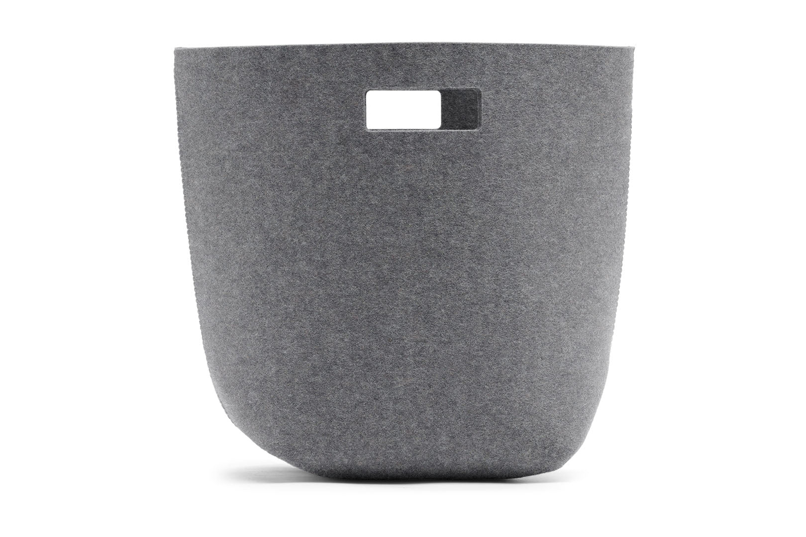 Papierkorb aus Wollfilz von Hey-Sign, Größe L in der Farbe Anthrazit
