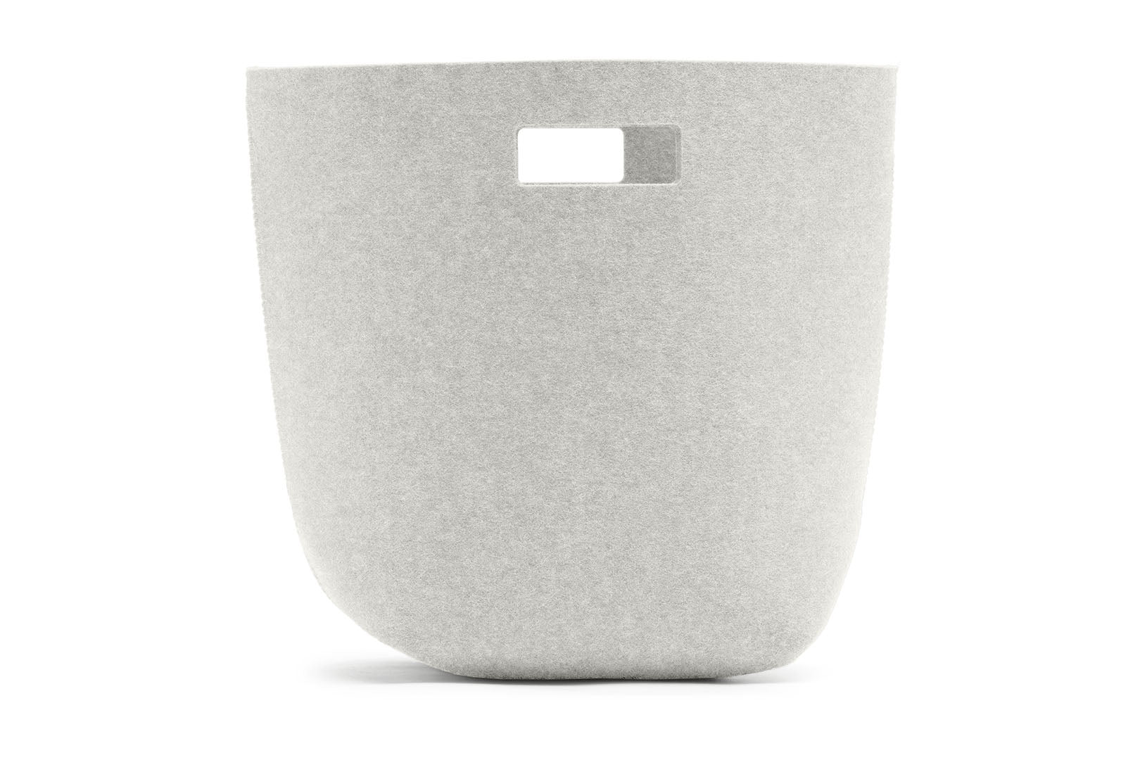 Papierkorb aus Wollfilz von Hey-Sign, Größe L in der Farbe Marmor
