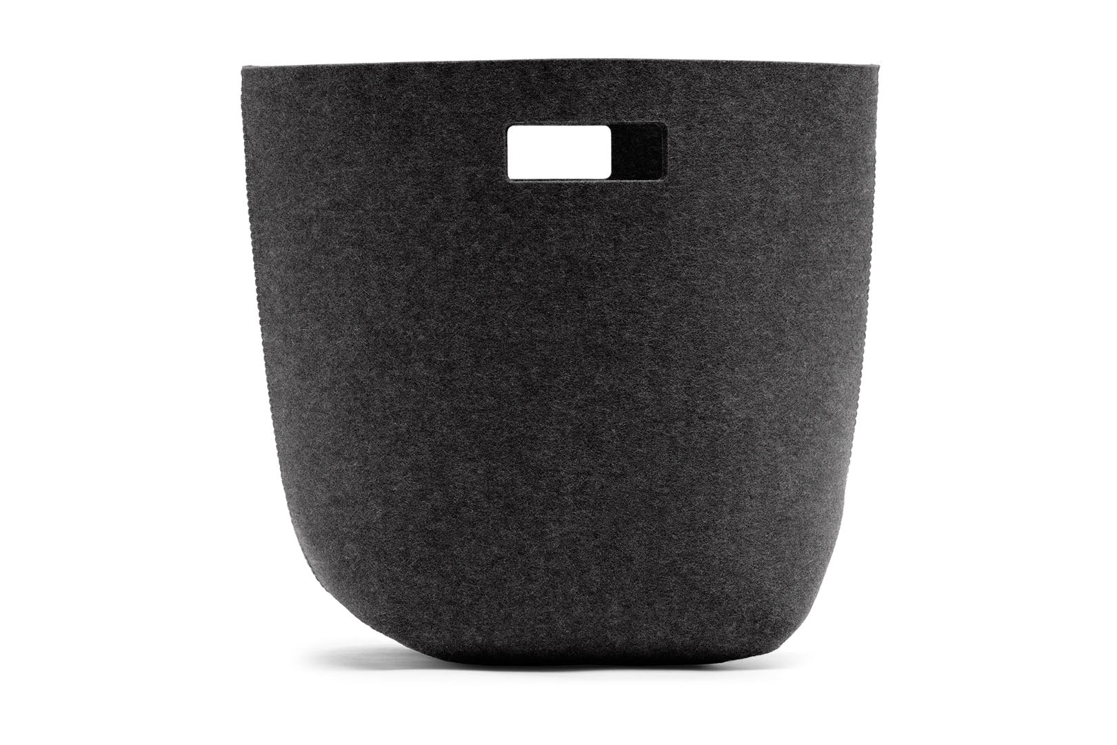 Papierkorb aus Wollfilz von Hey-Sign, Größe L in der Farbe Graphit