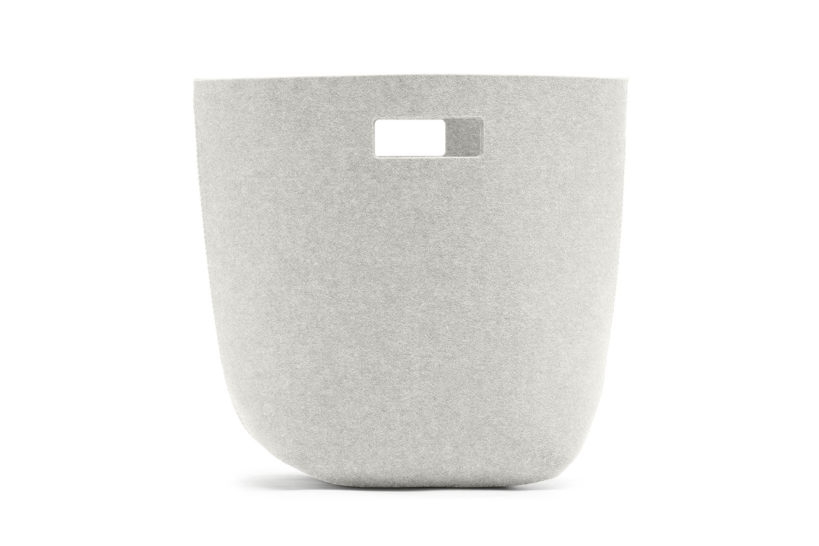 Papierkorb aus Wollfilz von Hey-Sign, Größe M in der Farbe Marmor