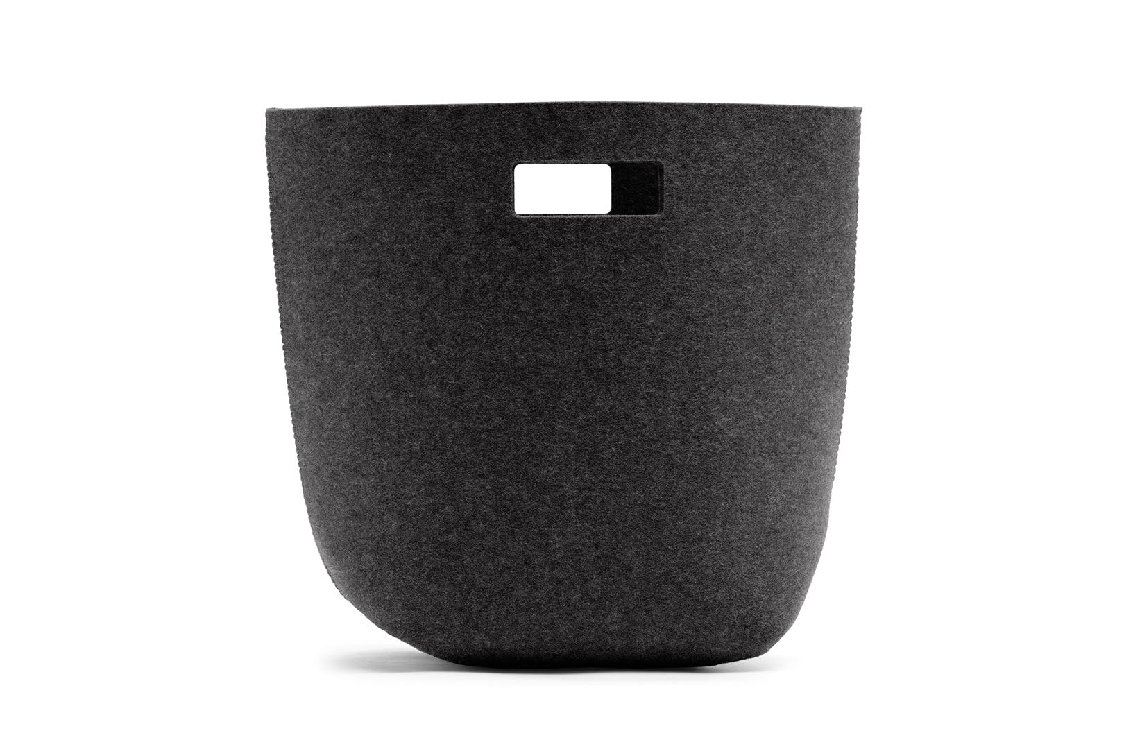 Papierkorb aus Wollfilz von Hey-Sign, Größe M in der Farbe Graphit