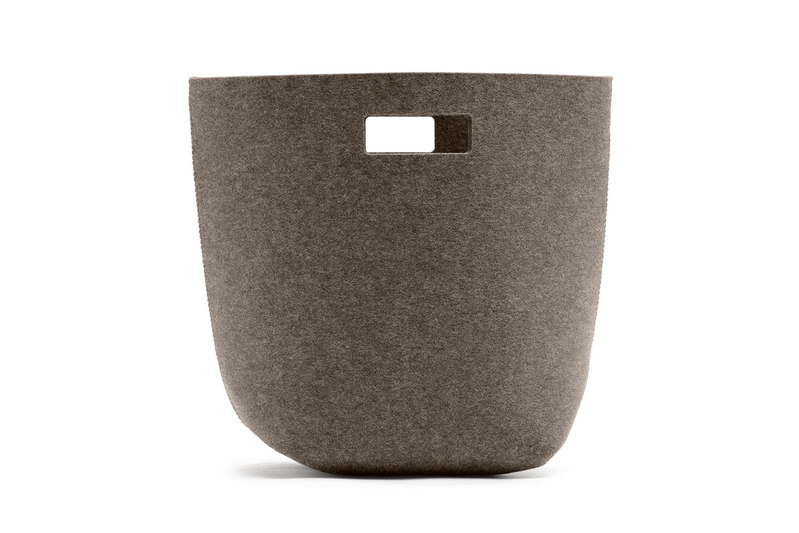 Papierkorb aus Wollfilz von Hey-Sign, Größe M in der Farbe Pepper