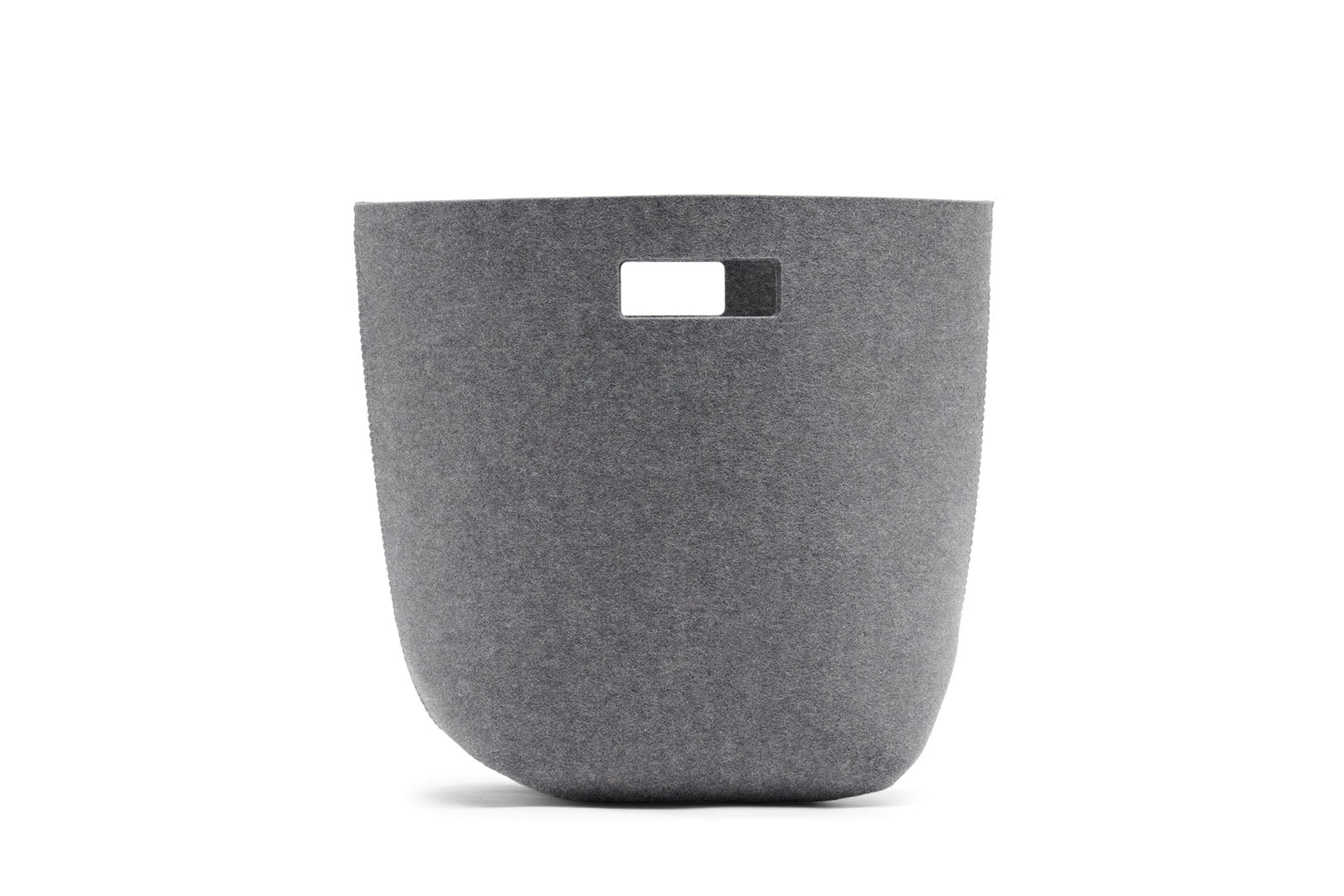 Papierkorb aus Wollfilz von Hey-Sign, Größe S in der Farbe Anthrazit