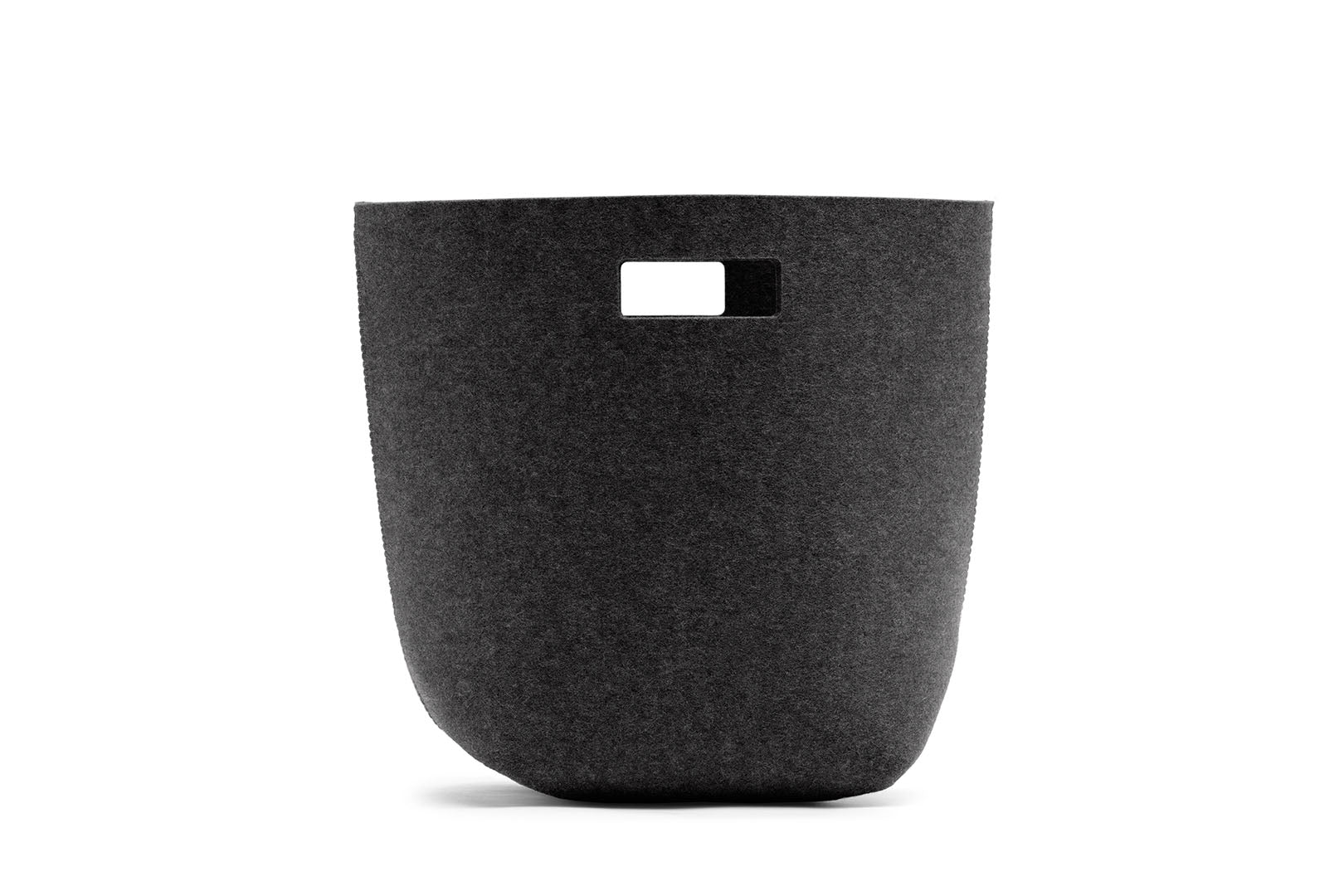 Papierkorb aus Wollfilz von Hey-Sign, Größe S in der Farbe Graphit