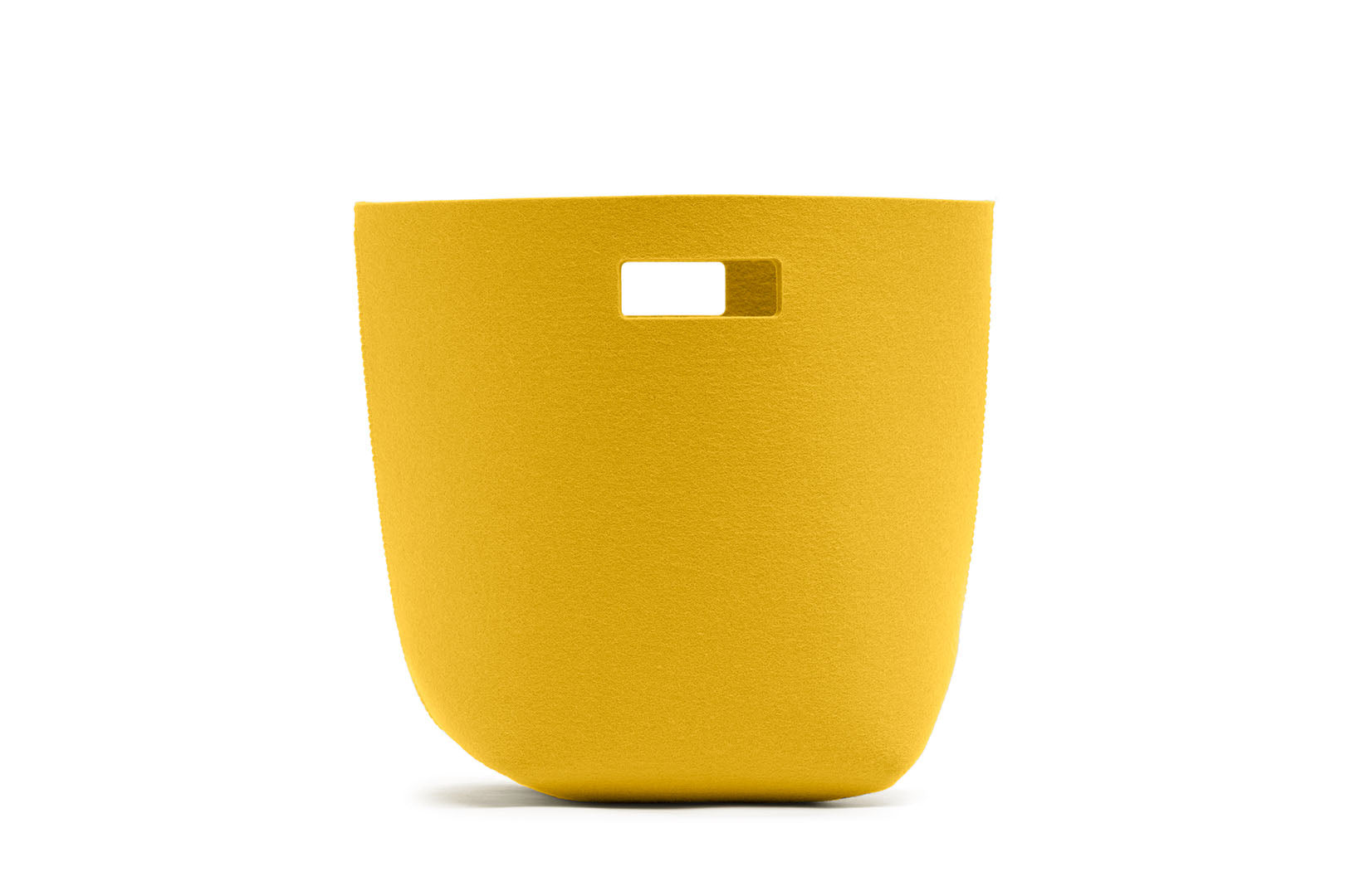 Papierkorb aus Wollfilz von Hey-Sign, Größe S in der Farbe Curry